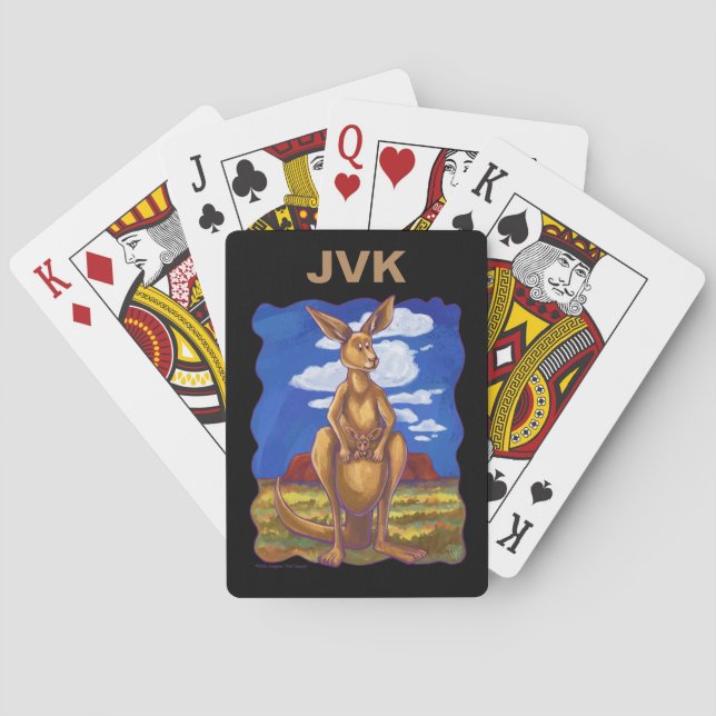 Kangaroo Gifts & Accessories Playing Cards (Back)