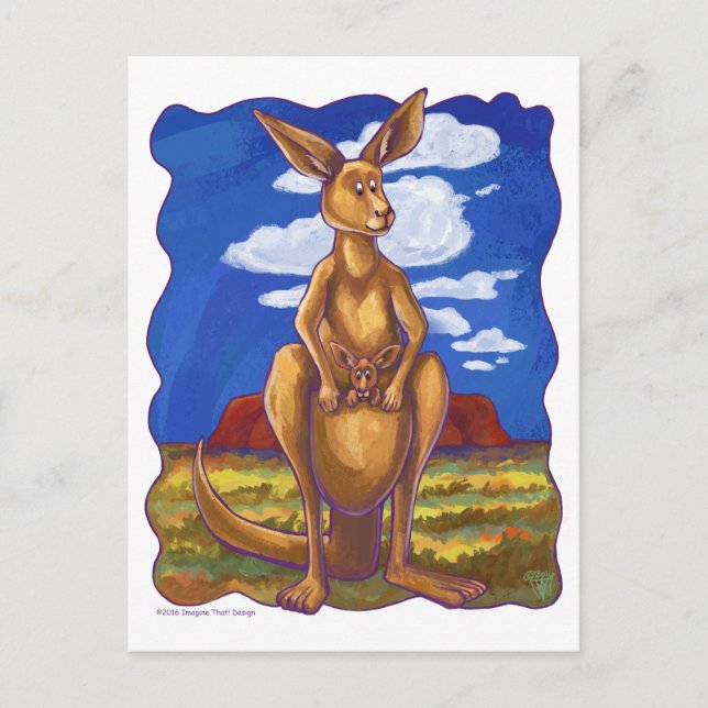 Kangaroo Gifts & Accessories Postcard (Front)