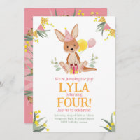 Kangaroo Girl Birthday