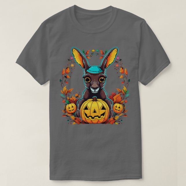 Kangaroo Halloween T-Shirt (Design Front)