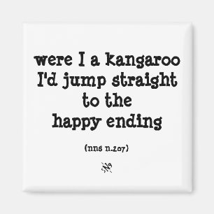 kangaroo & happiness magnet