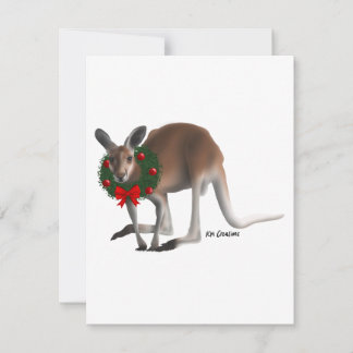 Kangaroo - holiday card