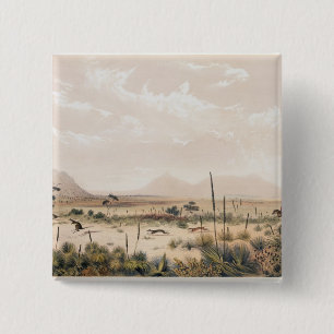 Kangaroo Hunt 15 Cm Square Badge