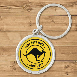 Kangaroo Icon Key Ring