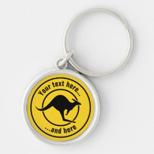 Kangaroo Icon Key Ring