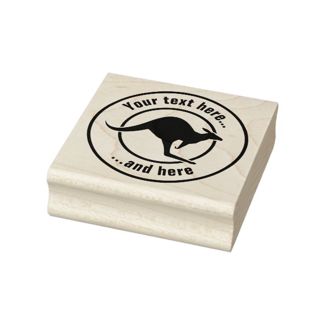 Kangaroo Icon Rubber Stamp (Stamp)