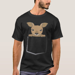Kangaroo In A Pocket Aussie Australia Kids Pocket  T-Shirt