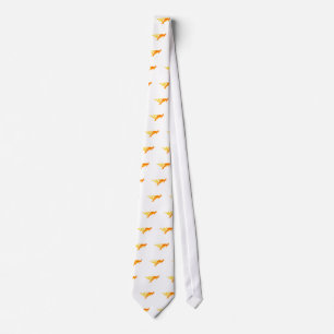 Kangaroo in Flames Tie