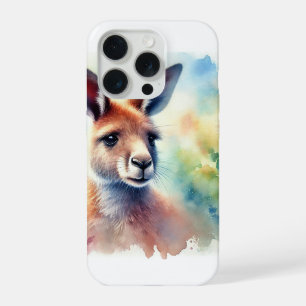 Kangaroo in Natural Harmony 031124AREF113 - Waterc iPhone 15 Pro Case