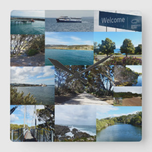 Kangaroo Island, Australia, Photo Collage, Square Wall Clock