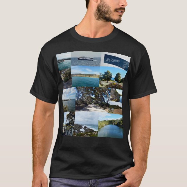 Kangaroo Island, Australia, Photo Collage,   T-Shi T-Shirt (Front)