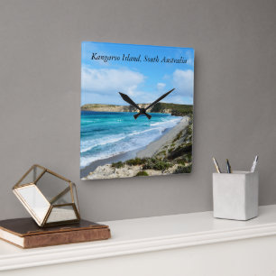 Kangaroo Island, South Australia, Beach Breezes, Square Wall Clock