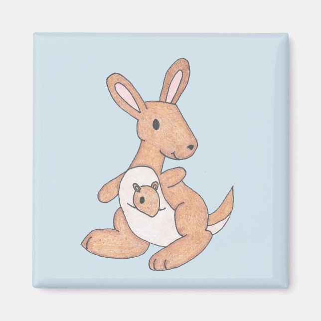Kangaroo & Joey Magnet (Front)