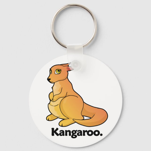 Kangaroo. Kangaroo Key Ring (Front)