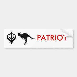 KANGAROO, kunda2, PATRIOT Bumper Sticker
