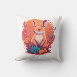Kangaroo lovers - kangaroo artwork cushion