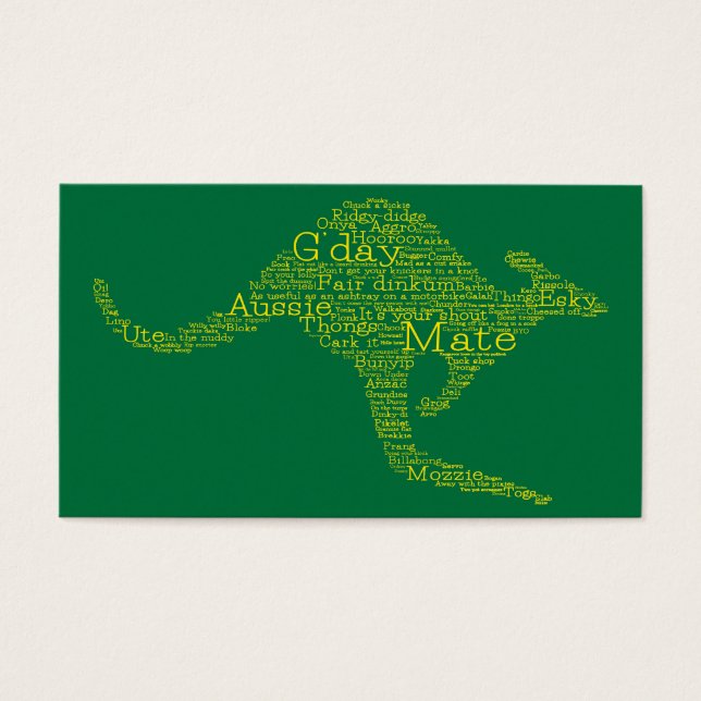 Kangaroo made of Australian slang (Front)
