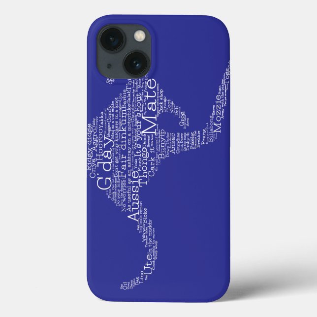 Kangaroo made of Australian slang Case-Mate iPhone Case (Back)