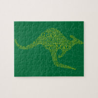 Kangaroo made of Australian slang