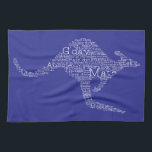 Kangaroo made of Australian slang Tea Towel<br><div class="desc">The perfect gift for the Australian in your life! The kangaroo is entirely made up of words and phrases you won't hear anywhere else but in the land down under! How many do you know?</div>