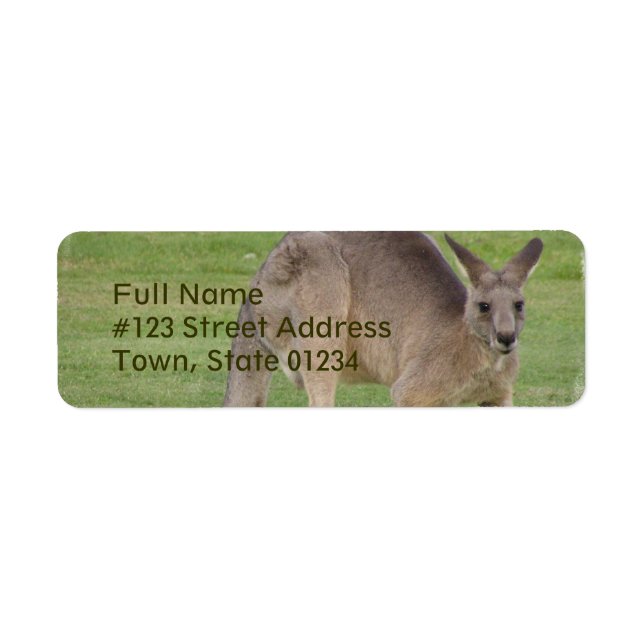 Kangaroo Mailing Label (Front)