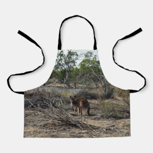 Kangaroo Meanwhile At The Billabong, Kids Apron
