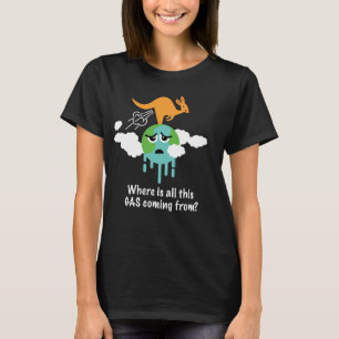 Kangaroo Methane Fart T-Shirt