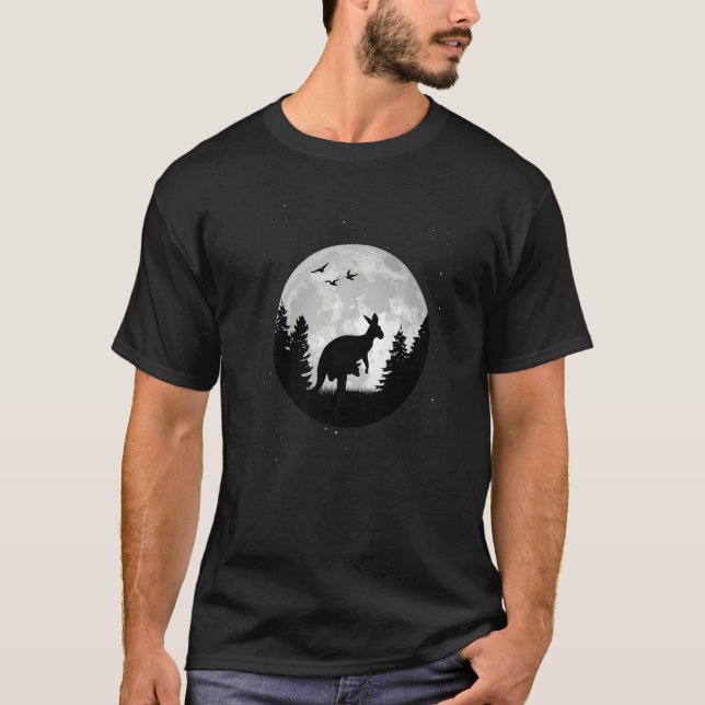 Kangaroo Moon   T-Shirt (Front)