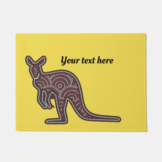 Kangaroo Mosaic Customisable Doormat (Front)
