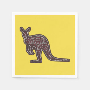 Kangaroo Mosaic Napkin