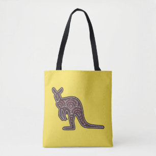 Kangaroo Mosaic Tote Bag