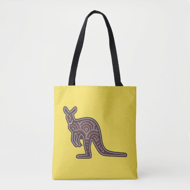 Kangaroo Mosaic Tote Bag (Front)