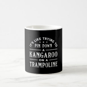 Kangaroo On A Trampoline Gymnast Trampolining Coffee Mug