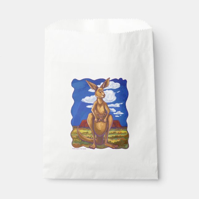 Kangaroo Party Centre Favour Bags (Front)