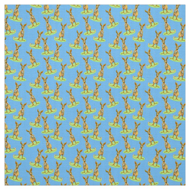 Kangaroo Pattern Fabric (Swatch)