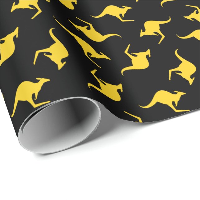 Kangaroo Pattern Wrapping Paper (Roll Corner)