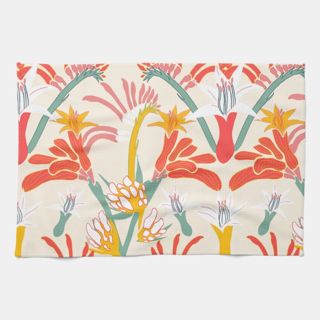 Kangaroo Paw Tea Toowel Tea Towel (Horizontal)