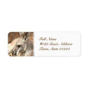 Kangaroo Profile Mailing Labels