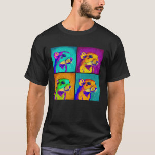Kangaroo Rat Pop Illustration Colourful Animal Men T-Shirt