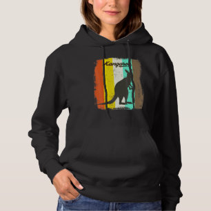 Kangaroo Retro 70s Vintage Animal Hoodie