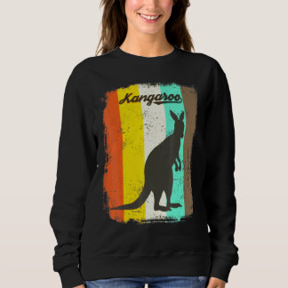 Kangaroo Retro 70s Vintage Animal Sweatshirt