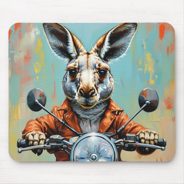 Kangaroo ride mouse pad (Front)