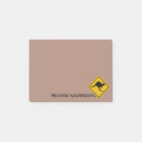 kangaroo road sign - Post-It-Notes pad
