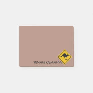 kangaroo road sign - Post-It-Notes pad Post-it Notes