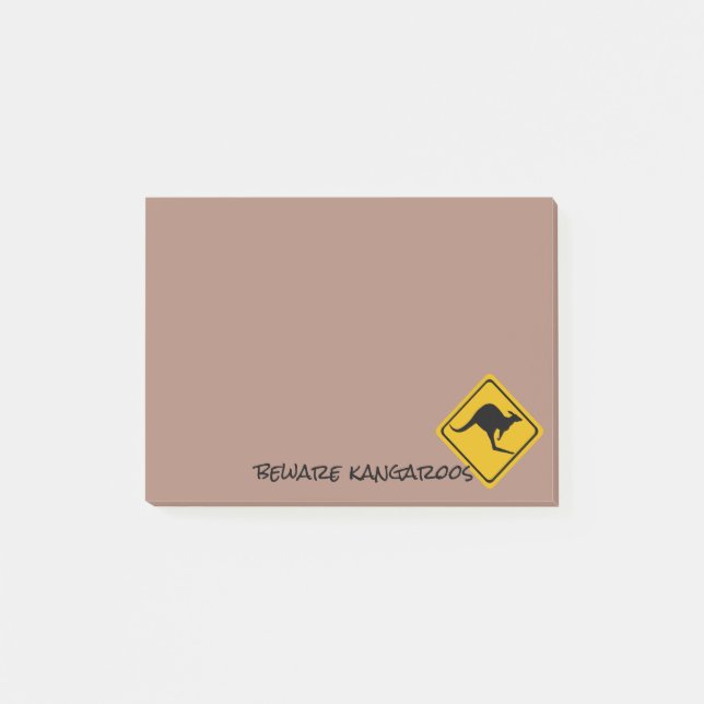 kangaroo road sign - Post-It-Notes pad Post-it Notes (Front)