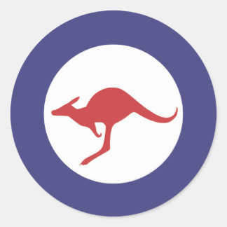 Kangaroo Roundel Classic Round Sticker