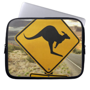 Kangaroo sign, Australia Laptop Sleeve