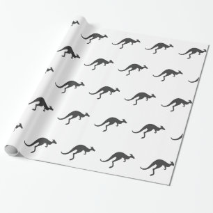 kangaroo silhouette - Choose background color Wrapping Paper