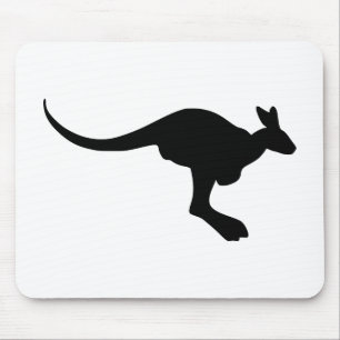 Kangaroo Silhouette Mouse Mat