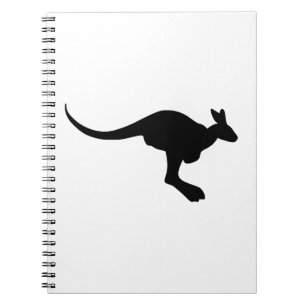 Kangaroo Silhouette Notebook